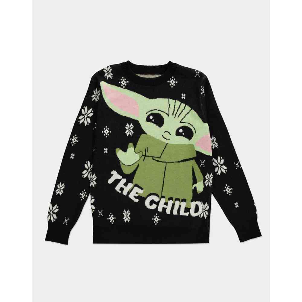 Star Wars The Mandalorian The Child Knitted Christmas sweater Bl